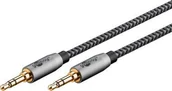 Kable - Kabel Goobay Kabel połączeniowy audio AUX, 3,5 mm stereo, 0,5 m, Sharkskin Grey - Długość kabla 0.5 m - miniaturka - grafika 1