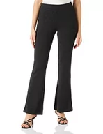 Spodnie damskie - VERO MODA Vmkanva Hw Flare Pant JRS Ptt spodnie damskie, Czarny/szczegóły: srebrny lurex, XS - miniaturka - grafika 1