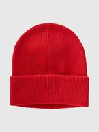 Czapki damskie - Benetton Wełniana czapka beanie w kolorze czerwonym - miniaturka - grafika 1
