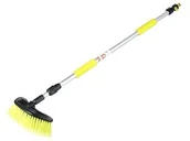 Ładowarki samochodowe - Szczotka przepływowa półokrągła 20 cm / 8" z teleskopowym kijem 105 - 160 cm z zaworem - miniaturka - grafika 1