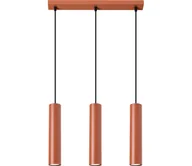 Lampy sufitowe - Sollux SL.1491 - Żyrandol na lince LAGOS 3xGU10/10W/230V czerwony - miniaturka - grafika 1