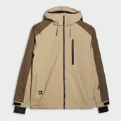 Kurtki męskie - Męska kurtka narciarska Quicksilver Mission Block JK - brązowa - miniaturka - grafika 1