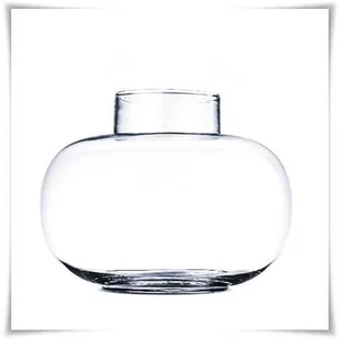 Szklany słoik ozdobny, kula spłaszczona BONITA  H-22 cm D-26 cm - Dekoracje domu - miniaturka - grafika 1