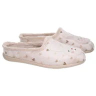 Kapcie damskie - Pantofle damskie Neles S50-16324 BEIGE 42 - miniaturka - grafika 1