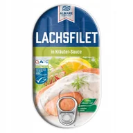 Konserwy i dania rybne - Filet z ŁOSOSIA w sosie ziołowym 200g - miniaturka - grafika 1
