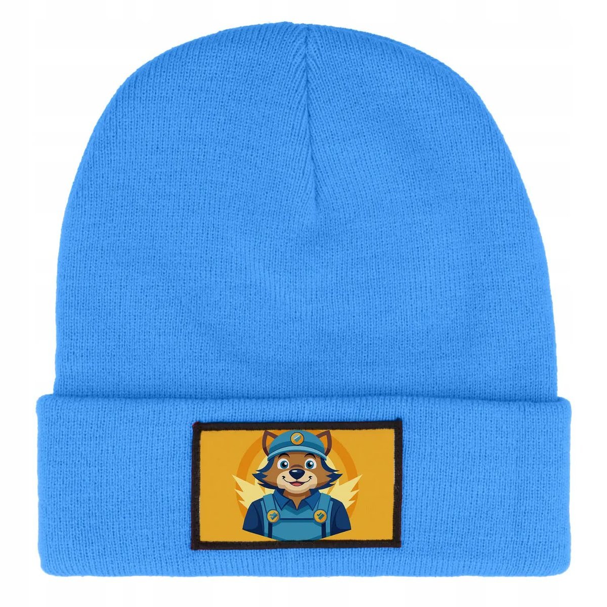 CZAPKA ZIMOWA CIEPŁA NIEBIESKA DLA DZIECI Z MOTYWEM TRACKER WIELE WZORÓW