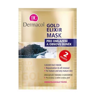 Dermacol Gold Elixir maseczka do twarzy z kawiorem (Caviar Face Mask) 2x8 g - Maseczki do twarzy - miniaturka - grafika 1