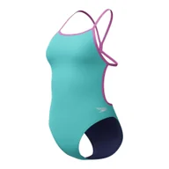 Stroje kąpielowe - Strój pływacki jednoczęściowy damski Speedo Solid Vback - miniaturka - grafika 1