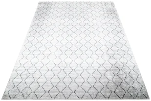 Jasnoszary prostokątny dywan w geometryczny wzór L6-T00 - Dywany Jasnoszary prostokątny dywan w geometryczny wzór L6-T00 - Dywany - miniaturka - grafika 1
