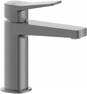 4522-815-61 / KFA / MALAGA / BATERIA UMYWALKOWA STOJĄCA, Z KORKIEM CLICK CLACK, PVD GUN METAL GREY / - Baterie umywalkowe - miniaturka - grafika 1