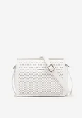Torebki damskie - Biała Elegancka Torebka Listonoszka z Klapą Idemessa - miniaturka - grafika 1