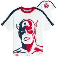 Koszulki dla chłopców - Cool Club, T-shirt chłopięcy, biały, Marvel Super Heroes - miniaturka - grafika 1