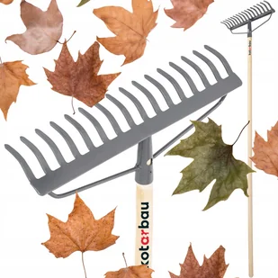 GRABIE METALOWE OGRODOWE GRABKI 18-ZĘBNE WZMOCNIONE DREWNIANY TRZON 154 CM - Grabie i motyki GRABIE METALOWE OGRODOWE GRABKI 18-ZĘBNE WZMOCNIONE DREWNIANY TRZON 154 CM - Grabie i motyki - miniaturka - grafika 1