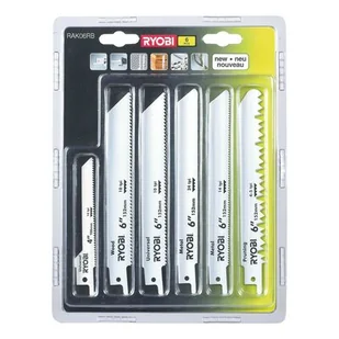 RYOBI Zestaw brzeszczotów 6 szt RAK06RB - Piły ręczne - miniaturka - grafika 1
