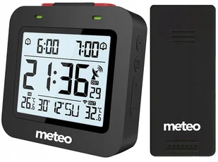 Zegar Z Termometrem I Czujnikiem Zewnętrznym Budzik Stacja Pogody Dcf - Stacje pogodowe - miniaturka - grafika 1