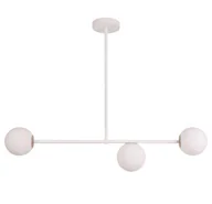 Lampy sufitowe - Sigma biała lampa sufitowa na 3 żarówki 33191 GAMA żyrandol do sypialni klosze szklane kule 33191 - miniaturka - grafika 1
