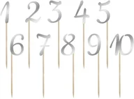 Sylwester - Numery na stół srebrne - 10 szt. - miniaturka - grafika 1