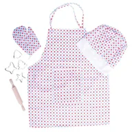 Zabawki interaktywne dla dzieci - Bigjigs Toys Zestaw kucharza w kropki - miniaturka - grafika 1