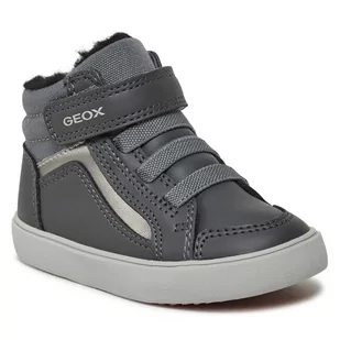Sneakersy Geox B Gisli Girl B361MF 05410 C9002 M Dk Grey - Buty dla dziewczynek - miniaturka - grafika 1