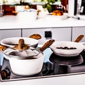 Zestawy garnków i patelni - Komplet garnków i patelni z powłoką Pfluon Cookmark™ Nature 11-elementowy AMBITION - miniaturka - grafika 1