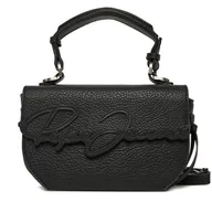 Torebki damskie - Torebka Pepe Jeans Amber Script PL031664 Czarny - miniaturka - grafika 1
