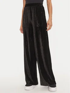 Fracomina Spodnie palazzo FR24WV3014J461R9 Czarny Wide Leg - Spodnie damskie - miniaturka - grafika 1