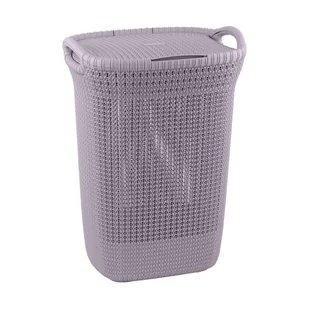 Curver Kosz na pranie Knit 57L Jasnofioletowy 240371 - Kosze na bieliznę - miniaturka - grafika 2