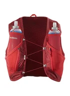 Plecaki - Kamizelka biegowa Salomon Active Skin 12 Set - red dahlia/high risk - miniaturka - grafika 1