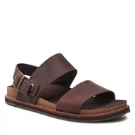 Sandały męskie - Sandały Timberland Amalfi Vibes 2Band Sandal TB0A419HV131 Dk Brown Full Grain - miniaturka - grafika 1