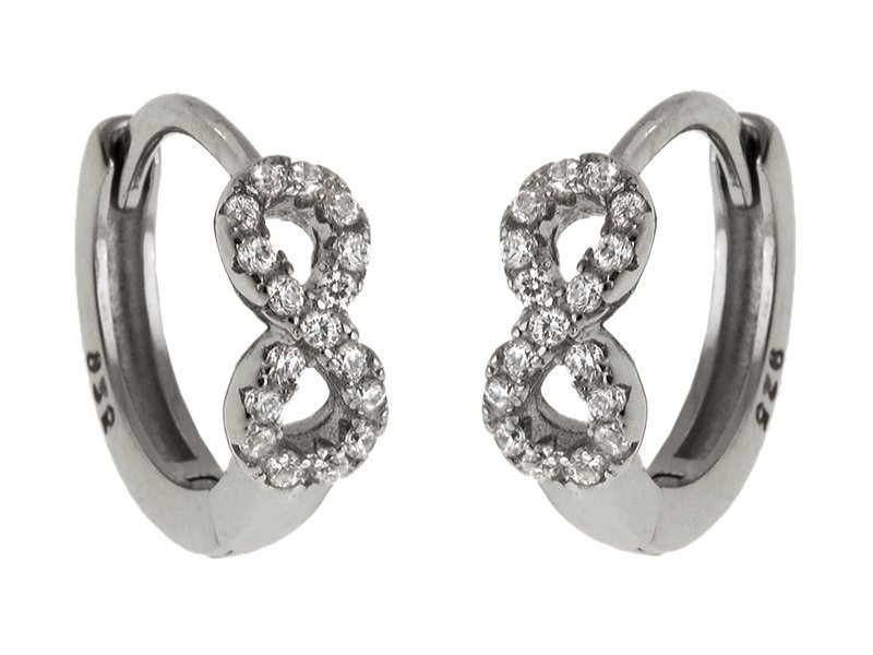 Kolczyki koła nieskończoność ósemka infinity K2729