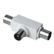 Złącza, przejściówki, adaptery - Hama Adapter 1x Wtyk 2x Antenowy 99043159/122472 - miniaturka - grafika 1