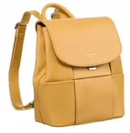 Plecaki - Plecak damski David Jones 6746-2 żółty - DAVID JONES - miniaturka - grafika 1