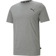 Koszulki sportowe męskie - Podkoszulek Puma ESS Small Logo, Szary, Mężczyźni - miniaturka - grafika 1