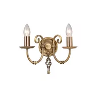 Lampy ścienne - Elstead Lighting Artisan 2Lt Wall Light Aged Brass ART2 AGD BRASS Elstead kinkiet świecznikowy ART2 AGD BRASS) - miniaturka - grafika 1
