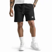 Spodnie sportowe męskie - WarHouse Spodenki Bawełniane Szorty Męskie Small Logo Black - miniaturka - grafika 1