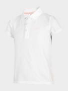 Koszulki dla dziewczynek - 4F Koszulka Dziewczęca Polo Jtsd004 10S R-146 - miniaturka - grafika 1