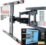 Inne akcesoria audio-wideo - MOCNY OBROTOWY UCHWYT TV WIESZAK TELEWIZORA REGULOWANY 45-75 CALE VESA - miniaturka - grafika 1