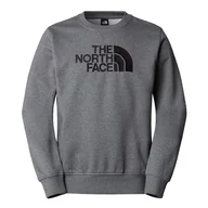 Bluzy męskie - Bluza The North Face Drew Peak Crew 0A89EKDYY1 - biała - miniaturka - grafika 1