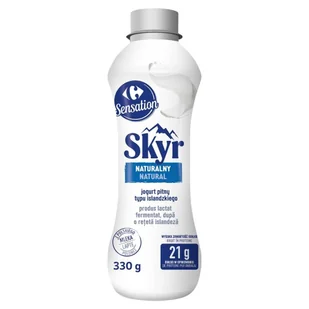 Carrefour Sensation Skyr jogurt pitny typu islandzkiego naturalny 330 g - Kefiry, jogurty, maślanki - miniaturka - grafika 1