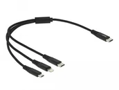 Kable USB - Kabel USB Delock DELOCK USB kabel ładujący 3 w 1 USB Type-C do Lightning / Micro USB / USB Type-C 30cm - miniaturka - grafika 1