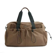 Torebki damskie - Sportowa torba damska Solier SM06 Moira, na siłownię, pilates i podróże, kolor brązowy - miniaturka - grafika 1