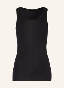 Schiesser Top Pure Rib schwarz - SCHIESSER - Koszulki i topy damskie - miniaturka - grafika 1