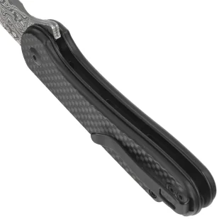 Nóż składany Civivi Button Lock Elementum II Carbon Fiber / Black G10, Damascus (C18062PB-DS1) - Noże - miniaturka - grafika 5