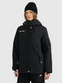Kurtki damskie - 4F Kurtka snowboardowa membrana 15000 damska - czarna XL - miniaturka - grafika 1