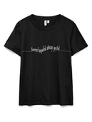 Koszulki i topy damskie - Vero Moda Koszulka w kolorze beżowym - miniaturka - grafika 1