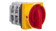 Inne akcesoria elektryczne - Elektromet Spółdzielnia Inwalidów Łącznik krzywkowy 0-1 63A 3P zatablicowy z płytką przednią zamykany na kłódkę ŁUK 63-15 916358 - miniaturka - grafika 1