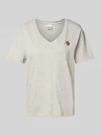 Koszulki i topy damskie - T-shirt z wyhaftowanym motywem model ‘KENNEDY’ - miniaturka - grafika 1