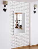 Lustra - Lustro Profilmat w ramie BIAŁEJ 120x80 PREMIUM - miniaturka - grafika 1