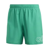 Kąpielówki męskie - adidas, Logo Clx, strój kąpielowy, zielony (sąd) / biały, M, męski - miniaturka - grafika 1