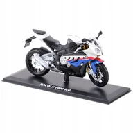 Samochody i pojazdy dla dzieci - BMW S1000 RR model z podstawką skala 1:12 Maisto - miniaturka - grafika 1